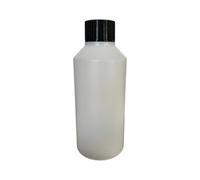 DWChemicals 250ml HDPE Plastic Food Grade Bottles, Natural with Black Watertight Wadded Screw Cap 1-5 - 10-20 - 50 (1)