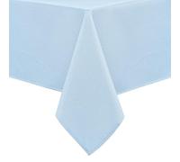DWCN Rectangle Textured Tablecloth Waterproof Antiwrinkle SpillProof Jacquard Table Cloth, Decorative Fabric Table Cover for Kitchen, Dining, Wedding, Parties, Outdoor Picnic, 60x84, Light Blue