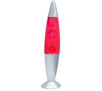 DWD 16 Inch Lamp for Relaxation Peace Liquid Motion Rocket Novelty Desk Lamp Retro Nostalgia Relaxing Mood Light Smooth Slow Motion Wax Therapeutic Sensory (Red Liquid Red Wax)