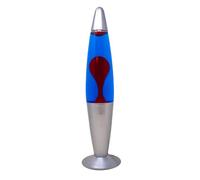 DWD 16 Inch Wax Lamp for Relaxation Peace Motion Rocket Novelty Desk Lamp Retro Nostalgia Mood Light Decorative Illumination Aluminium Base Red Wax Blue Liquid
