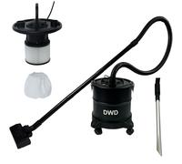 DWD® Ash Vacuum Cleaner 1200W 18Ltr Bagless HEPA filter Debri Dust Fireplaces, Grills, BBQ, Wood Burner Stoves, Car Home Workshop Blower Hoover,4.5m Cable Hose Length 1.5m, Brush Head Vacuity 19Kpa
