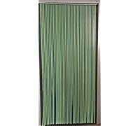 DWD® Deluxe Heavy Duty Bug Blind, Fly Blind, Strip Blind, Door Blind, Pastel Sky Blue & Lime Green, Wipe Clean PVC Material, for uPVC Door Frames, 90cm Wide x 200cm Drop, Made in UK