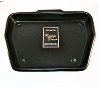 DWD Heavy Gauge Steel Deep Ashpan with Operating Tool, Black Powder Coated, One Piece Construction, 40mm Deep, Weight 0.59kg, 16 inch Fireplace opening size