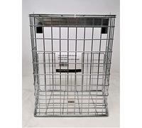 DWD Letter Box Cage Suitable for Most Door Types Including UPVC, Composite Doors in Chrome. No Screws Fixing Required Steel Mail Catcher Basket Pre assembled