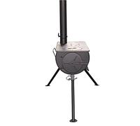 DWD Outdoor Camping Camp Fire Wood Burner Stove with Carry Bag (Stove with 2 Litre Water Heater)