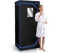DWD® Portable Steam Sauna Cubicle 2000W 4 Litre Steam Generator, Folding Chair, Remote Control, 9 Heat Levels up to 50°C,Timer Auto Heating Relax-Recharge-Revive Bring the Spa Experience to Your Home
