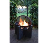 DWD® Premium 80cm Folding Mesh Spark Screen Cover for Fire Pits, Black