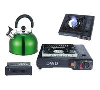 DWD® Premium Camping Gas Stove & Kettle Set, 2.5KW