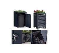 DWD® Single Wheelie Bin Hideaway with Plant Roof - 120L/240L