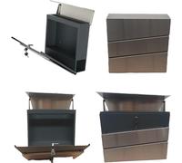 DWD® Sleek Modern Wall-Mounted Lockable Postbox