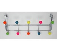 DWD (TM) 10 Hook Over Door Hanger, Multi-coloured