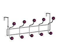 DWD (TM) 10 Hook Over Door Hanger, Purple