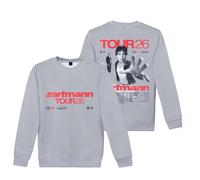 DWDKJU Zartmann Tour Sweatshirts, Printed Graphic Pullover Long-Sleeve Hoodie Unisex Singer Fans Sweet Gifts,Grey,S
