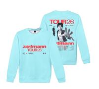 DWDKJU Zartmann Tour Sweatshirts, Printed Graphic Pullover Long-Sleeve Hoodie Unisex Singer Fans Sweet Gifts,Light Blue,S