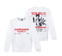 DWDKJU Zartmann Tour Sweatshirts, Printed Graphic Pullover Long-Sleeve Hoodie Unisex Singer Fans Sweet Gifts,White,S