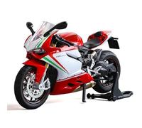 DWDUI 1:12 Scale For 1199 Motorcycle Toy Model Cars Alloy Diecast Shock Absorption Sound Light Chain Linkage Simulation Motors For Boys