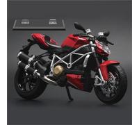 DWDUI 1:12 Scale For Streetfighter S Muscle Alloy Motorcycle Diecast Model Sound & Light Desktop Collection Decorative Gift Boys