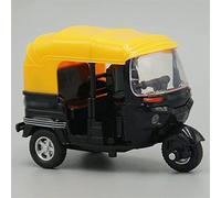 DWDUI 1/14 For Children's Gifts Adult Collection Diecast Motorcycle Model Tricycle Taxi Pull Back Function With Sound & Light