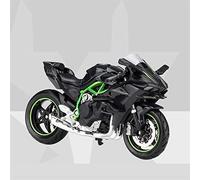 DWDUI 1/18 Diecast Motorcycle Model Workable Shork-Absorber Toy For H2R For Children Gifts Toy Collection