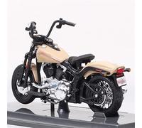 DWDUI 1/18 Scale Bike Diecast Vehicle Street Motorcycle Model Toys Gift Of Adult Hobby For FLSTSB Cross Bones Softail 2008