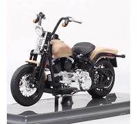 DWDUI 1/18 Scale Bike Diecast Vehicle Street Motorcycle Model Toys Gift Of Adult Hobby For FLSTSB Cross Bones 2008 Softail