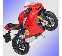 DWDUI 1/18 Scale Red Motorcycle Models Alloy Model Motor Bike Miniature Race Toy For Gift Collection For Panigale V4
