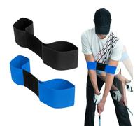 DWE 2Pcs Golf Swing Trainer Arm Band for Swing Connection Black+Blue | Arm Connection Golf Trainer for Better Tempo Ball Striking Consistency Adjustable Posture Corrector for Driving Range Home