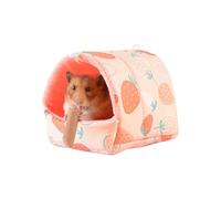 DWE Guinea Pig Bed Hamster Hammock Winter Warm Bird Nest House Parrot Sleeping Hut for Parakeet Cockatiel Lovebird Budgie Conures Ferret Hedgehog Chinchilla Rabbits Rats Small Animals Pets (Pink, XL)