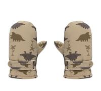 DWE Kids Ski Gloves, Dinosaur Pattern Winter Warm Baby Toddler Gloves Mittens Windproof Kids Snow Gloves with Fleece Lining for Boys Girls Skiing Snowboarding Walking