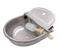 Dweaumniy Automatic Livestock Waterer Bowl, Stainless Steel Animal Water Troughs Trough for Livestock, Farm Horse Cattle Sheep Water Trough