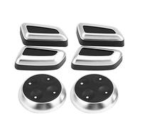 Dweekiy 6Pcs Car Seat Adjustment Knob Button Switch Cover, Popular Color, Push Button Switch Type, Manual Operation Mode, Suitable for A3 A4 A5 A6 Q3 Q5