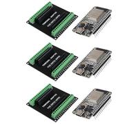 DWEII 3 Sets 30Pin ESP-WROOM-32 ESP32 ESP-32S CP2102 Development Board Type C Interface WiFi ESP-WROOM-32 + ESP32 Breakout Board Shield Terminal Adapter for Arduino
