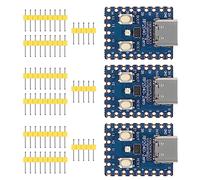 DWEII 3PCS RP2040-Zero RP2040 USB-C Connector Compatible with Raspberry Pi Microcontroller PICO Development Board Module Dual-core Cortex M0+ Processor 2MB Flash Support C/C++,MicroPython