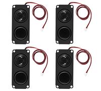 DWEII 4PCS Speaker 5 Watt 8 Ohm Double Cavity Mini Speaker Full-Range Cavity Advertising Machine 3.3V 5V with JST-PH2.5mm-2 pin Interface Compatible with Arduino Electronic Projects
