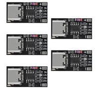 Dweii 5PCS USB-C PD Trigger Board Module PD/QC Decoy Board Fast Charge USB Type-c to 12v High Speed Charger Power Delivery Boost Module