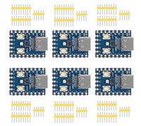 DWEII 6PCS Type-C RP2040-Zero RP2040 for Raspberry Pi Microcontroller PICO Development Board Module Dual-Core 2MB Flash