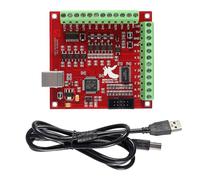 DWEII Mach3 USB Interface Board, USB MACH3 100Khz Motion Controller Card, 4-Axis Linkage, 4 General-Purpose Isolated Relay Drive Output, CNC Engraving, Servo Motor, Stepper Motor Controller