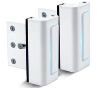 Dwell+Good Door Lock for Home Security (2-Pack) - Easy to Install Aluminum Door Latch, White