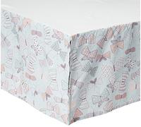 DwellStudio Arden Butterfly Print Crib Skirt, Violet/Pink/Gray