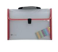 Dwellton Expanding File Folder, 13 Pockets Accordion Organizer for A4 Letter Size Documents, Receipt & Paper Filing, Perfect for Classroom, Home, Office & Travel - File Pocket (Pack of 1, White)