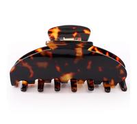 Dwenarry Large Tortoise Shell Hair Clip for Thick Hair Big Hair Claw Clips | Nonslip Celluloid Butterfly Jaw Clips, Acetate Tortoise Claw Clip Strong Hold for Women,Jumbo French Hairclip for Thick Hair