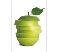 Dwetcxo Photo Canvas Green Apples Bathroom Pictures and Kitchen Wall Art Bedroom Pictures for Wall Painting Canvas Prints Living Room Bedroom Toilet Posters Office Artwork No Frame 40x60cm