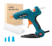 Dweyka Hot Glue Gun, 60/100W Dual Power Glue Gun Kit with Glue Gun Sticks 11mm, Professional Level Multifunctional Hot Melt Glue for DIY School Craft Projects and Quick Home Repairs (Green)