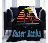 DWgatan Blanket Flannel Plush Throw,Outer Banks Ultra-Soft Micro Fleece Blanket Hotel Throw Blanket Cozy Warm Fuzzy Blanket for Bed Couch Living Room Throw Blanket Tapestry-50 x40