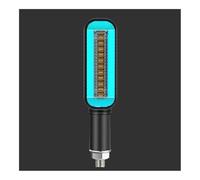 DWGVHGVW Motorcycle turn signal 1Pc Turn Signal LED Light Motorcycle Stop Signal DRL Flowing Water Flashing 2 in 1 Blinker Tail Accessory Lamps