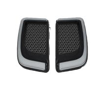DWGVHGVW Motorcycle turn signal Motorcycle LED Turn Signal Fairing Lower Grills Black For Touring For Street Glide For Road Glide For Electra Glide FLHTK FLTRU