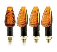 DWGVHGVW Motorcycle turn signal Motorcycle Turn Signals Light 14LED Signal Indicator Amber Blinker Motorbike for 12V/24V M10 2pcs/set
