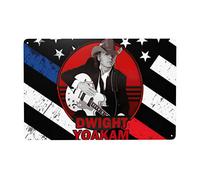 Dwight Song Writer Yoakam Metal Sign Decor Plaque Decorative Tin Painting Wall Art Funny Poster Home Decor for Garage Iron Plate Painting Wall Decor Gift for Father's Day 8X12 inch