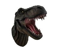 DWK Massive Wall Mounted Dinosaur Head Sculpture - Hand Painted Statue with Amazing Realistic Detail - Easy to Hang Dino Wall Art - Faux Taxidermy Jurassic Dinosaurs Decor Bust (Tyrannosaurus)