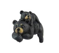 DWK Shelf Snoozers Black Bear Figurine | Shelf Decor | Desk Accessories | Bear Statues & Figurines | Office Decor | Bookshelf Accessories and Decorations - 6"…